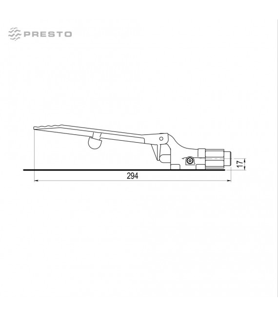 PRESTO 570 Grifo Pedal No Temporizado