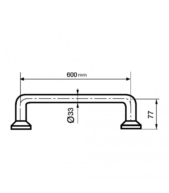 PRESTO 285 Barra Recta 300 Inox Mate
