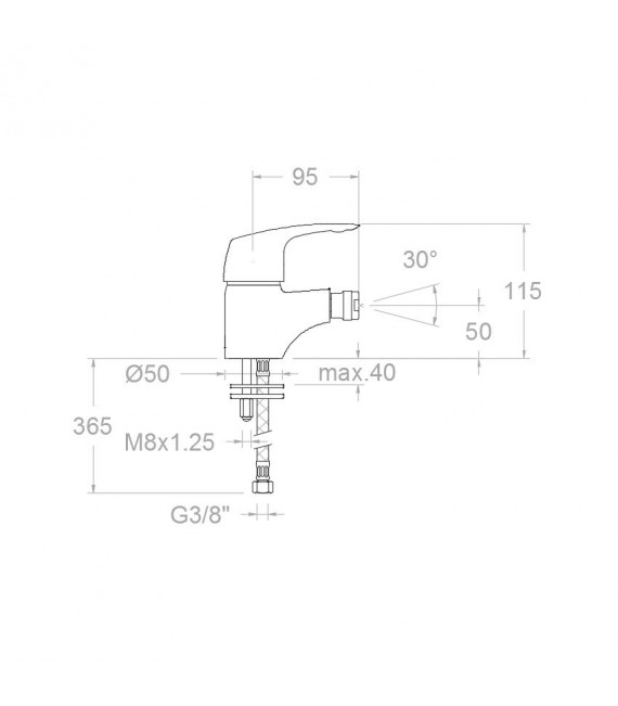 VULCANO Monomando Bidé 6903