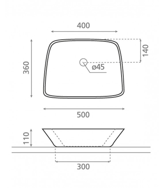 ANABEL Lavabo Encimera