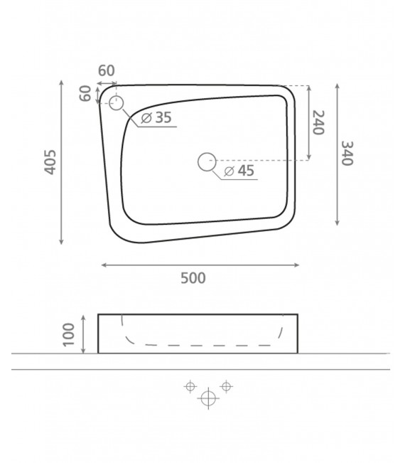 ARAGON Lavabo Encimera