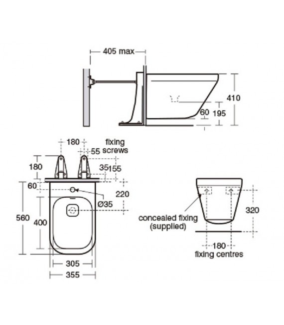 TONIC 2 Bidé Suspendido
