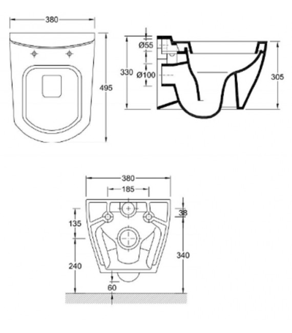 ONE INODORO SUSPENDIDO