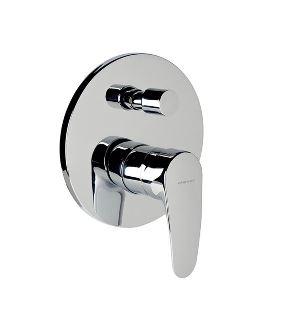 CLEVER 98738 Griferia Ducha Empotrar 2 Vias Iclever Bahama Xtreme