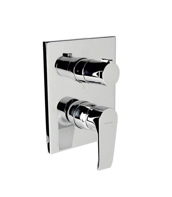 CLEVER 98747 Griferia De Ducha Empotrado 3-4 Vias Iclever Ec2 Paula.
