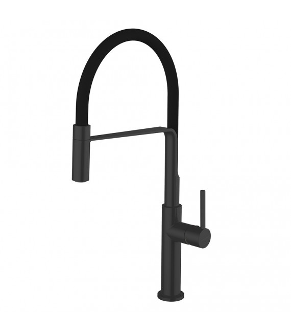 CLEVER 60146 Monomando Fregadero Negro Chef Slim