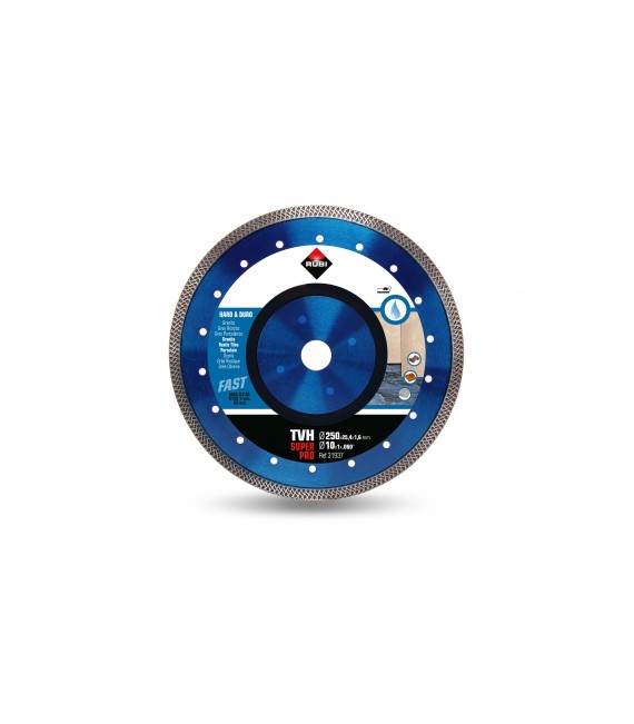 RUBI 31937 TVH-250 SUPERPRO Disco Diamante Material Duro Turbo Viper