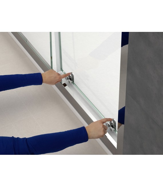 SINTRA FRONTAL DE DUCHA 2 FIJOS + 2 PUERTAS CORREDERAS