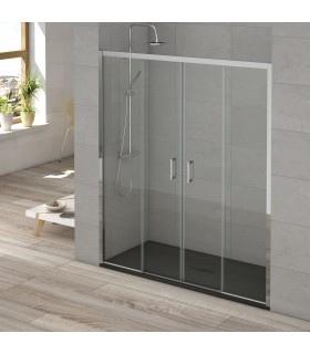 SYDNEY FRONTAL DE DUCHA 2 FIJOS + 2 PUERTAS CORREDERAS