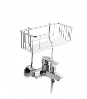 Jabonera para colgar en grifo de bañera