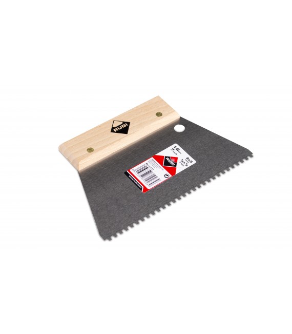 RUBI 71923 Espátula-Peine Acero 18 Cm. (3X3)