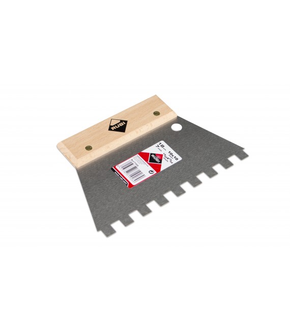 RUBI 71926 Espátula-Peine Acero 18 Cm. (10X10)