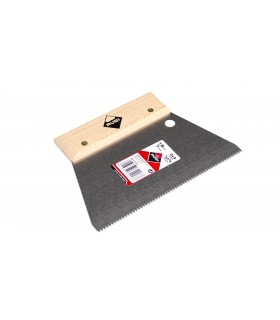 RUBI 71927 Espátula-Peine Acero 18 Cm. (3X3) Triangular