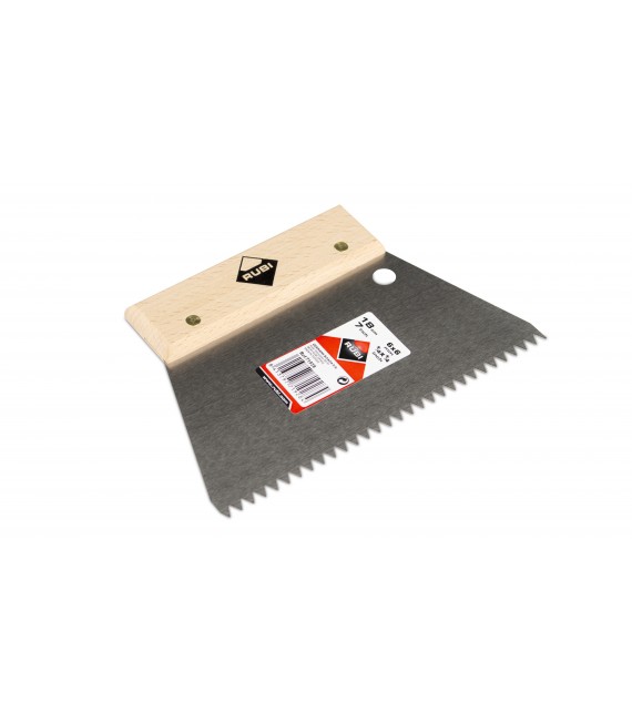 RUBI 71928 Espátula-Peine Acero 18 Cm. (6X6) Triangular