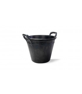 RUBI 88906 Cubo Goma Canario Asa Plástico Rubberbuck (18 L.)