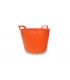 RUBI 88724 Capazo Plástico Naranja Nº3 Flextub (40 L.)