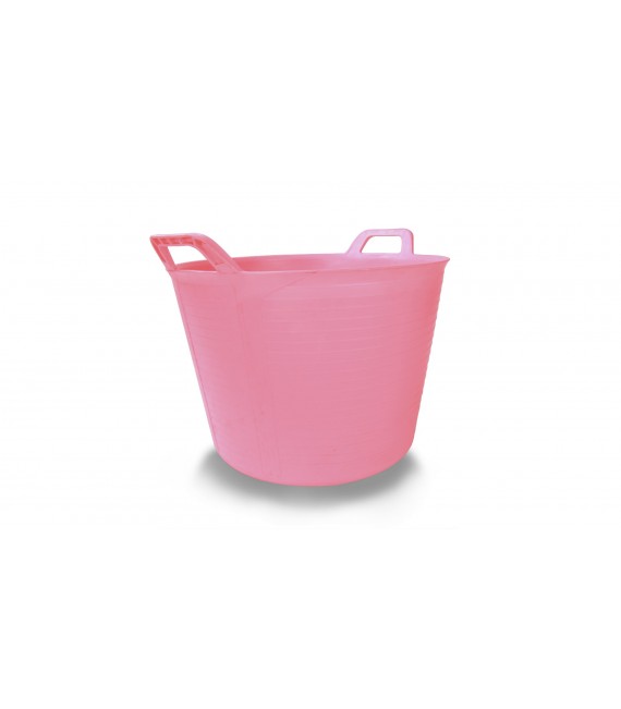 RUBI 88727 Capazo Plástico Rosa Nº3 Flextub (40 L.)