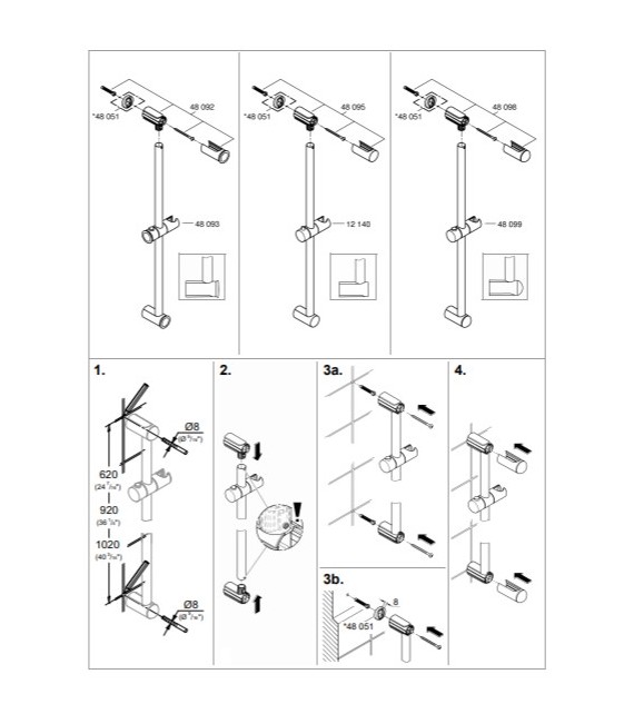 Tempesta New Cosmopolitan - Conjunto Barra 1J :: Grohe 26 083 001