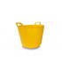 RUBI 88720 Capazo Plástico Amarillo Nº3 Flextub (40 L.)