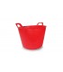 RUBI 88726 Capazo Plástico Rojo Nº3 Flextub (40 L.)