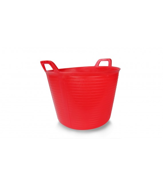 RUBI 88726 Capazo Plástico Rojo Nº3 Flextub (40 L.)