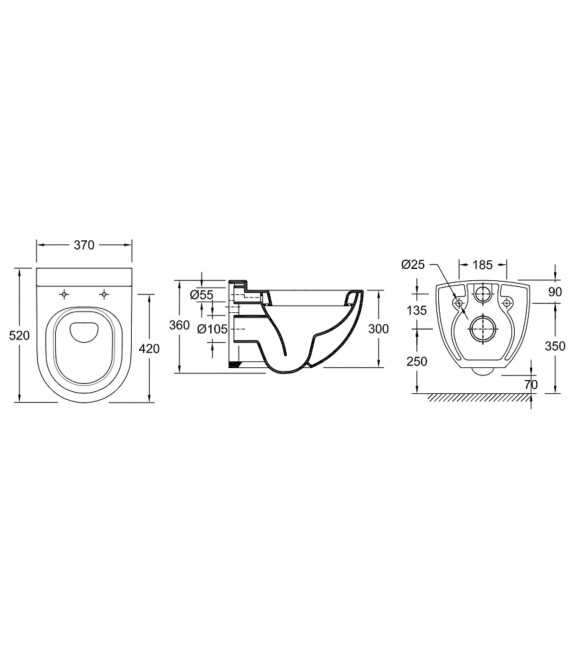 VALADARES NAUTILUS INODORO SUSPENDIDO
