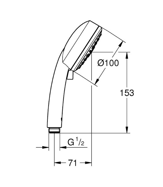 Tempesta New Cosmopolitan - 100 Teleducha 3J :: Grohe 27 572 001