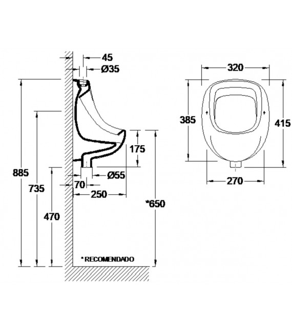 VALADARES URINARIO FACE CON ALIMENTACIÓN SUPERIOR