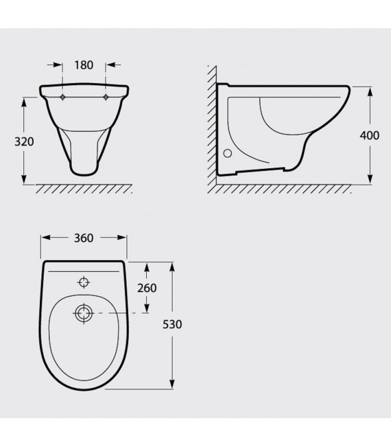 ROCA POLO Bidé Suspendido