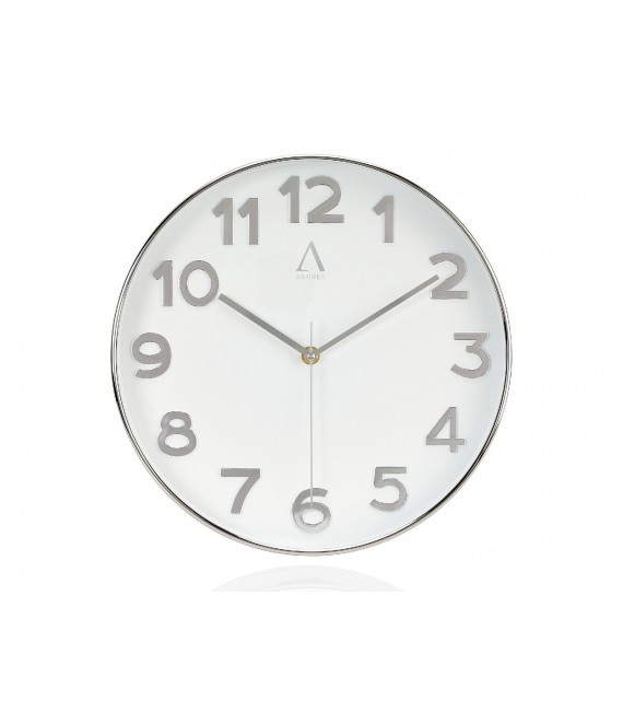 ANDREA HOUSE RELOJ PLATA Ø30X4,2CM
