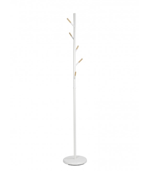 ANDREA HOUSE PERCHERO METAL MADERA BLANCO  28,5X174CM