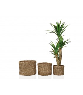 ANDREA HOUSE SET 3 MACETEROS REDONDOS Ø43X30CM