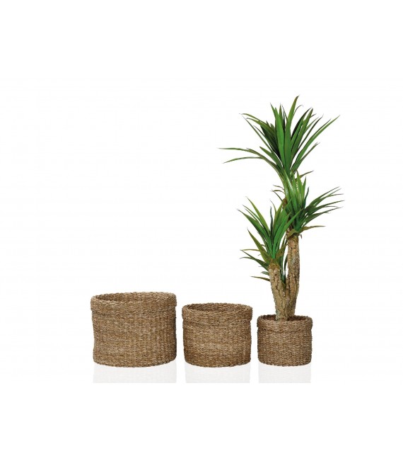 ANDREA HOUSE SET 3 MACETEROS REDONDOS Ø43X30CM
