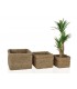 ANDREA HOUSE SET 3 MACETEROS CUADR 43X43X30CM