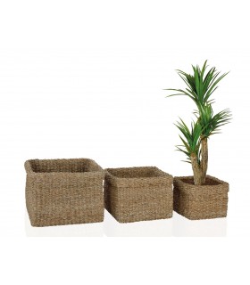 ANDREA HOUSE SET 3 MACETEROS CUADR 43X43X30CM