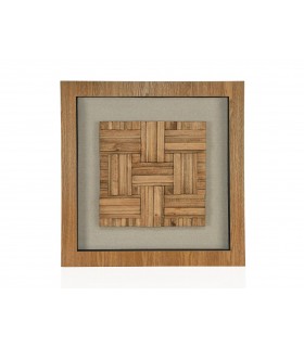 ANDREA HOUSE CUADRO MADERA PARQUET 60X60X5 CM