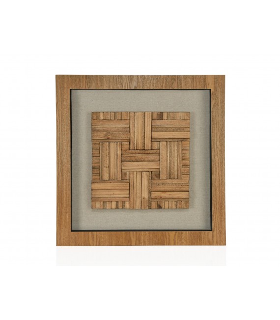 ANDREA HOUSE CUADRO MADERA PARQUET 60X60X5 CM