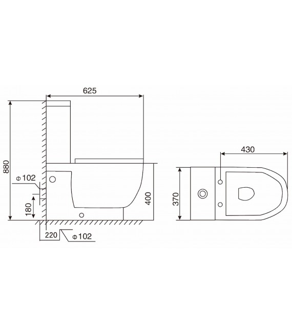 SIENA XL Inodoro Compacto