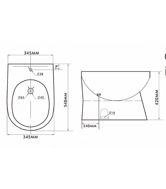 SIENA XL Bidé Compacto
