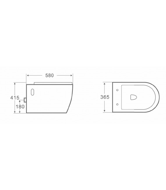 GENOVA Inodoro BTW Suspendido