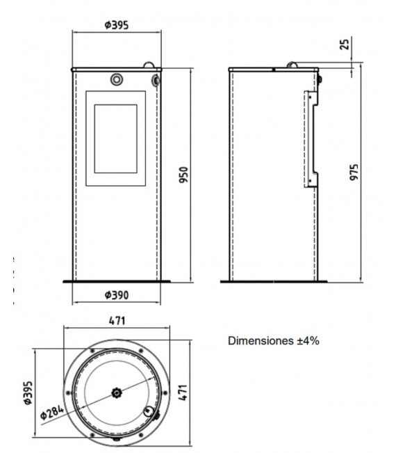 MEDICLINICS FUENTE INOX REDONDA FA0160CS