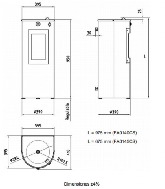 MEDICLINICS FUENTE INOX CON VENTANA RELLENAVASOS FA0145CS