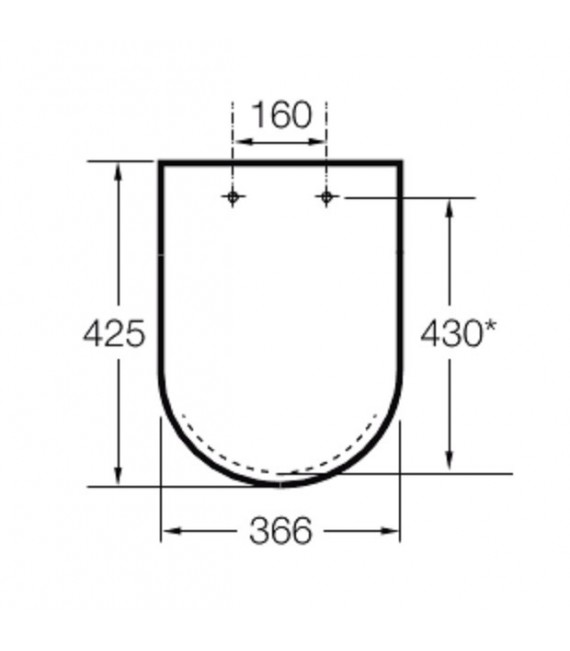 ROCA - HAPPENING Tapa y Asiento con caída amortiguada