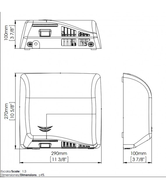 MEDICLINICS SECADORA MANOS SPEEDFLOW M17ACS