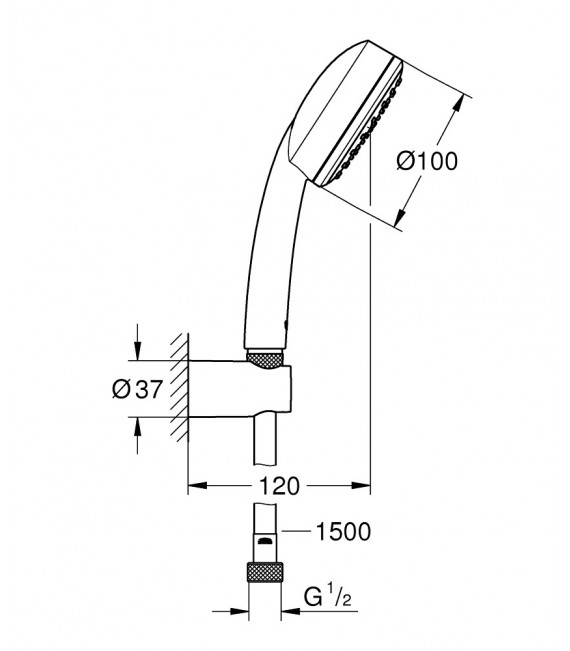 Tempesta New Cosmopolitan - Conjunto Soporte 1J :: Grohe 26 084 001