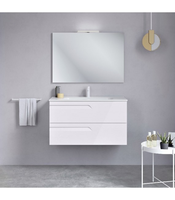 ROYO Conjunto VITALE 2 Cajones F-39 cms Blanco Brillo