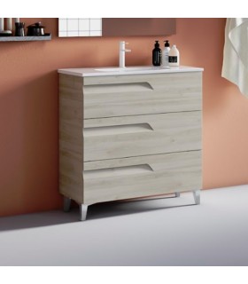 ROYO Mueble+Lavabo VITALE 3 Cajones F-39 cms Blanco Nature