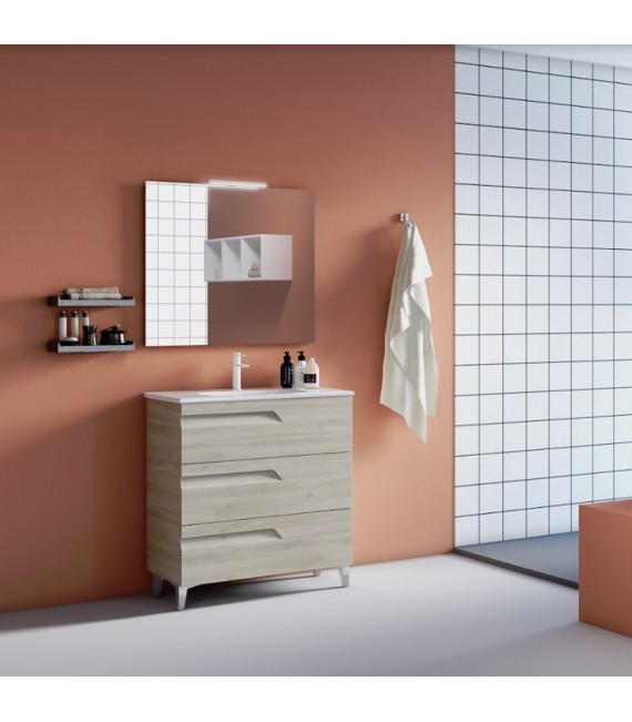 ROYO Conjunto VITALE 3 Cajones F-39 cms Blanco Nature