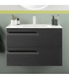 ROYO Mueble+Lavabo VITALE Con 2 cajones F-39 cms Gris Nature