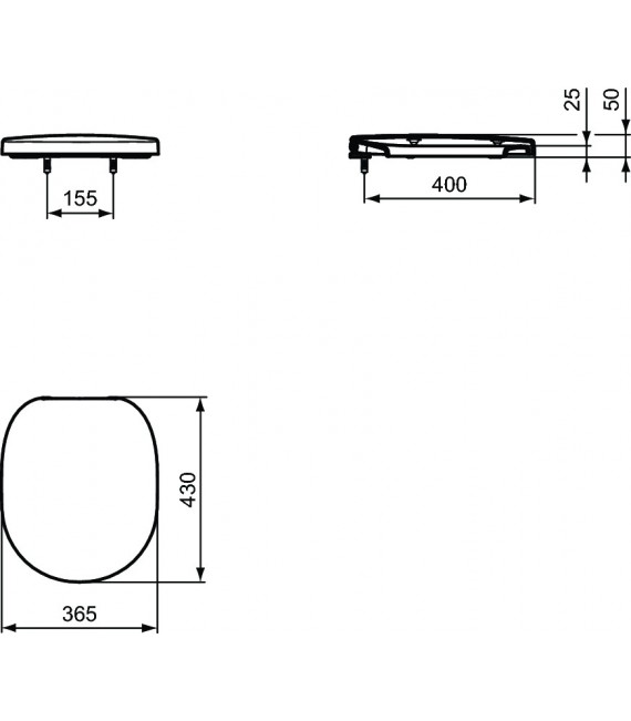 IDEAL STANDARD E712801 Connect Asiento Inodoro